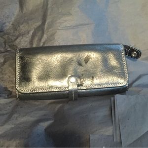 Black Fossil tri fold wallet